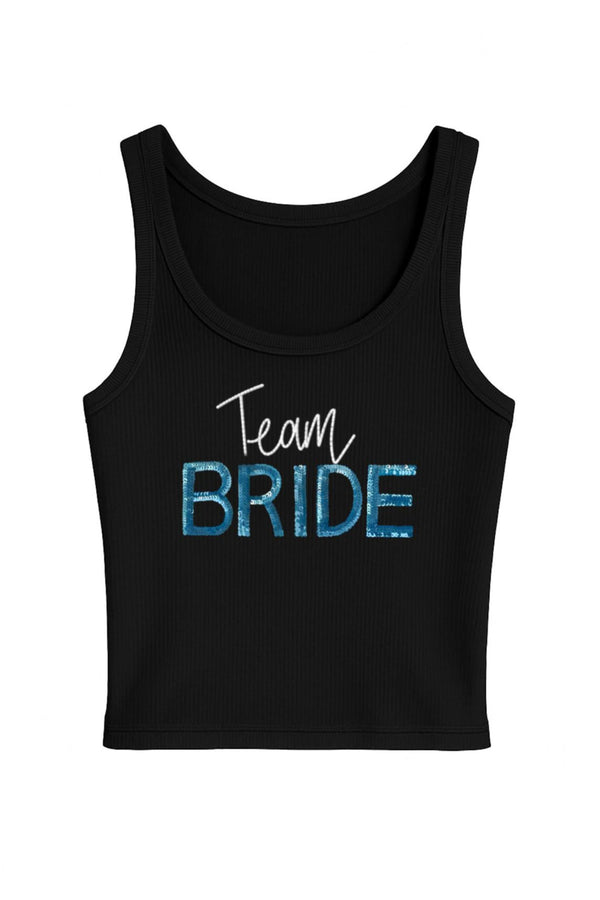 Team Bride Blue Sequin