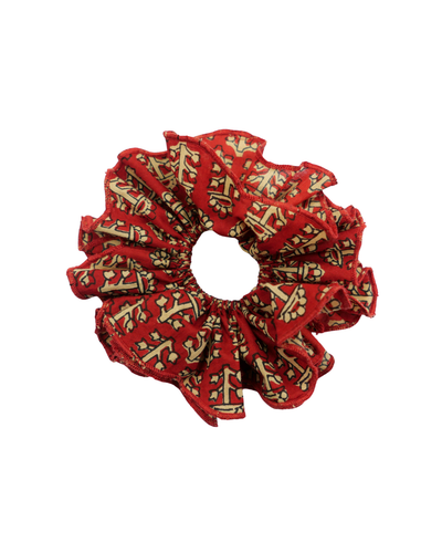 SCRUNCHIE - RUST BAGRU