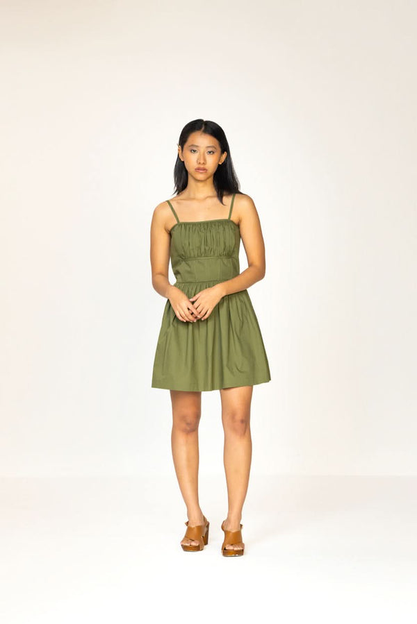 RUCHED MINI DRESS