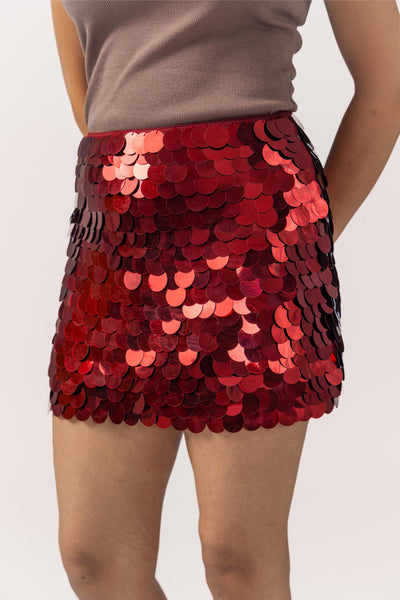 Sequin Mini Skirt