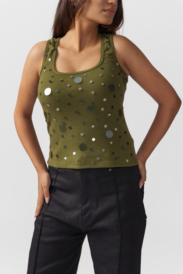 Sequin Tank Top
