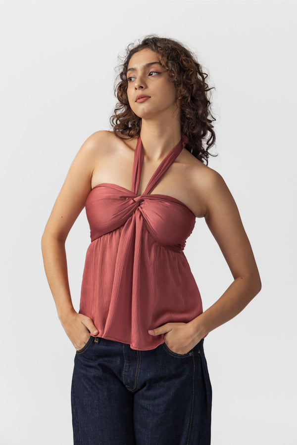 Halter Knot Top
