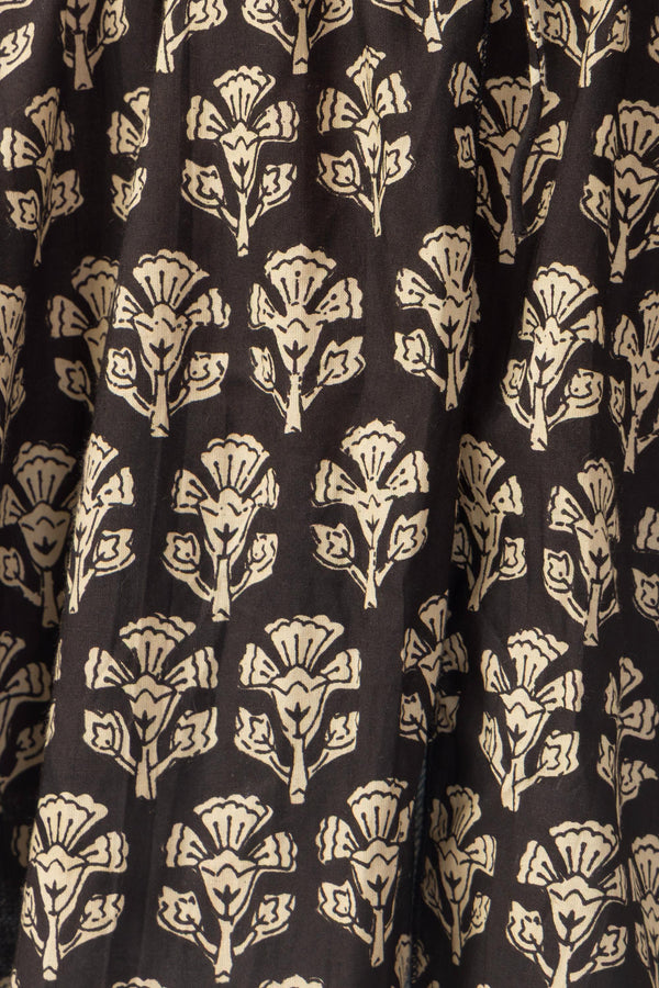 Thea Top - Floral Black