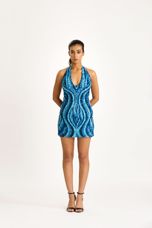 SWIRL MINI DRESS