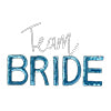 Team Bride Blue Sequin