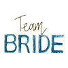 Team Bride Blue Sequin