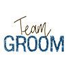 Team Groom Blue Sequin