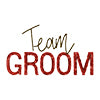 Team Groom Red Sequin