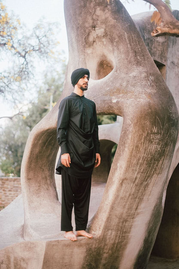 DRAPE NEHRU SHIRT